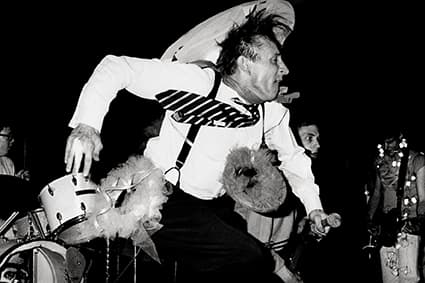 Freddy Fox lead singer of The Mutants at the Deaf Club on Valencia Street in 1979