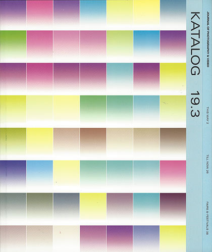 Cover von KATALOG, Journal of Photography & Video, Nummer 19.3«